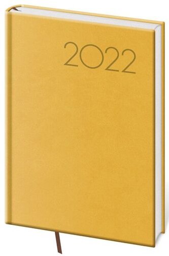 Diář 2022 Print - žlutý, denní, A5 Diář 2022 Print - žlutý, denní, A5