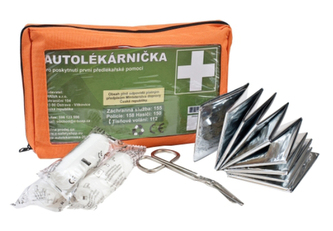 Autolékárnička TRAIVA ORANGE v kortexovém obalu