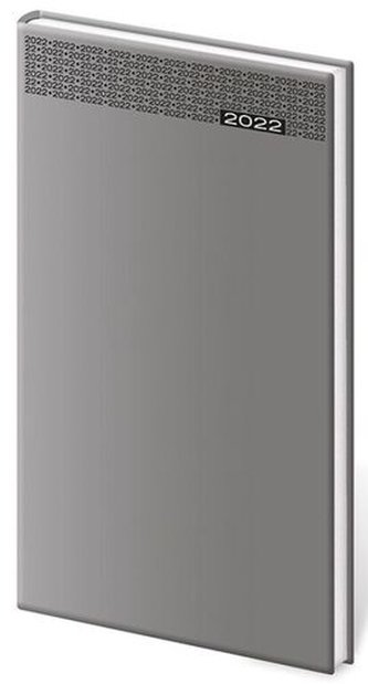 Diář 2022 Gommato - šedý, týdenní kapesní