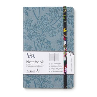 Bookaroo V&A Zápisník A5 - Kilburn Black Flora Bookaroo V&A Zápisník A5 - Kilburn Black Flora
