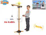 Jeřáb 132cm na kabel se světlem v krabičce