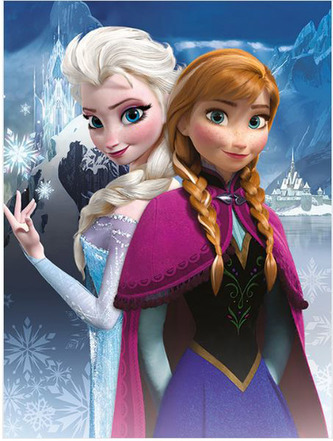 Obraz na plátně Frozen|Ledové království: Anna & Elsa (30 x 40 cm)