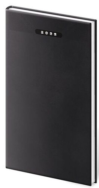 Diář 2022 Print - černý, týdenní kapesní
