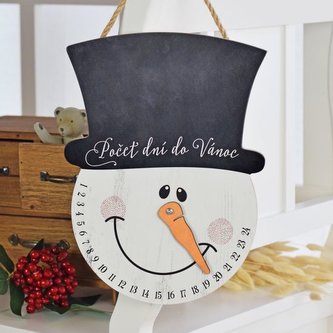 Sněhulák - počet dní do Vánoc