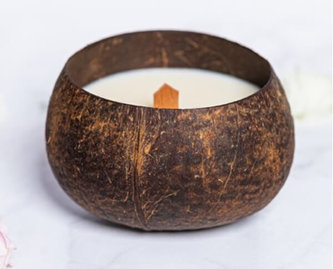 zKokosu Sojová svíčka s vůní LEVANDULE v dárkovém balení