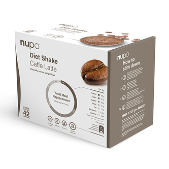 NUPO Výhodné balení Diety 42 porcí Caffe latte NUPO Výhodné balení Diety 42 porcí Caffe latte