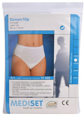 Mediset Inkontinenční dámské kalhotky s omyvatelnou textilní sací vložkou Vel. 50/52