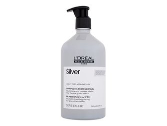 L´Oréal Professionnel Stříbrný šampon pro šedé a bílé vlasy Magnesium Silver (Neutralising Shampoo For Grey And White Hair) Objem 750 ml - nové balení woman