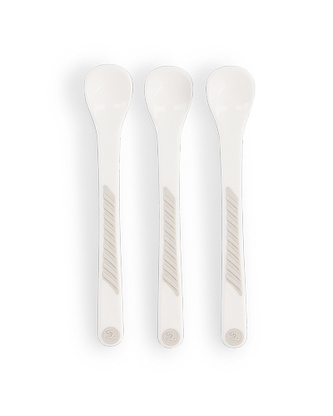 TWISTSHAKE Lžička na krmení 4+m 3 ks bílá