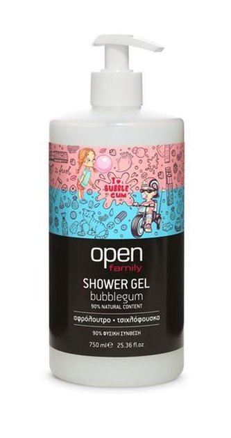 Open Sprchový gel s vůní žvýkačky s pumpičkou 750 ml