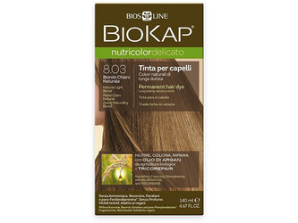 Biokap NUTRICOLOR DELICATO - Barva na vlasy - 8.03 Blond přírodní světlá 140 ml