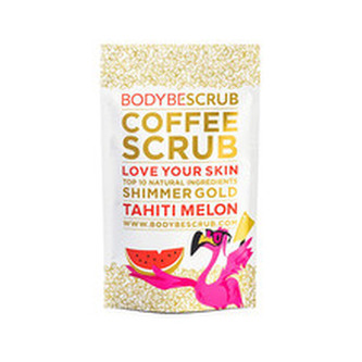 BODYBE Kávový peeling s třpytivým efektem Tahiti Meloun (Coffee Scrub Shimmer Gold) Objem 100 g woman