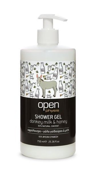 Open Sprchový gel oslí mléko & med s pumpičkou 750 ml 750 ml