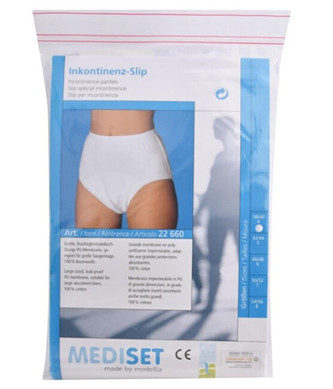 Mediset Inkontinenční pánské kalhotky s širokým měkkým gumovým pasem a velkou nepropustnou PU - membránou 7