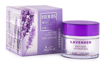 HERBS OF BULGARIA - LAVENDER Denní pleťový krém proti stárnutí z levandule 50 ml