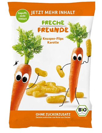 Freche Freunde BIO Křupky Kukuřice a mrkev 30 g