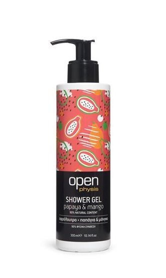 Open Sprchový gel papája & mango s pumpičkou 300 ml