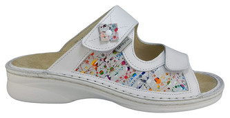 ORTO plus Bílé zdravotní pantofle s vyjímatelnou stélkou 41