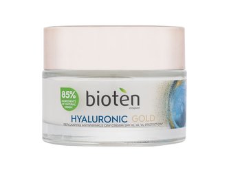 bioten Vyplňující denní krém proti vráskám Hyaluronic Gold SPF 10 (Replumping Antiwrinkle Day Cream) 50 ml woman