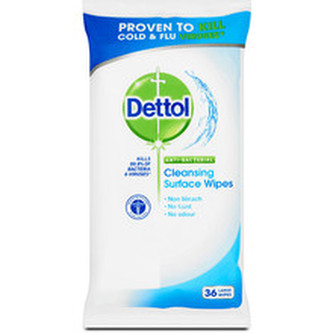 Dettol Antibakteriální ubrousky na povrchy 36 ks unisex