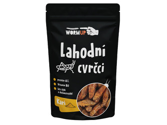 WormUP Křupaví červíci s kari 20 g
