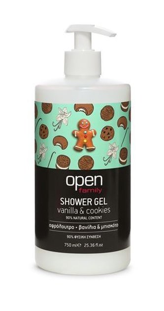 Open Sprchový gel vanilka & sušenky s pumpičkou 750 ml