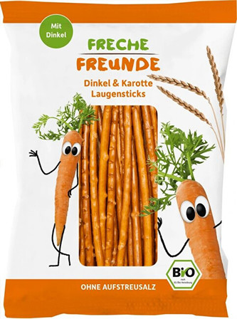 Freche Freunde BIO Špaldové tyčinky s mrkví 75 g