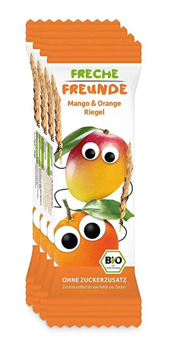 Freche Freunde BIO Ovocná tyčinka - Mango a pomeranč 4 x 23 g
