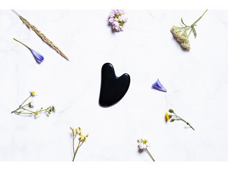 zKokosu Gua Sha ČERNÝ OBSIDIÁN