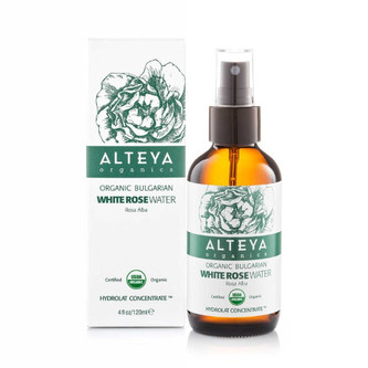 Alteya organics Růžová voda z bílé růže BIO ve skle 120 ml