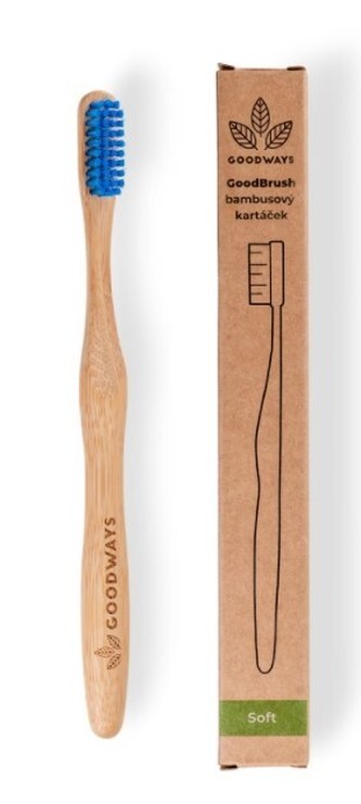 GoodWays GoodBrush bambusový kartáček Modrá