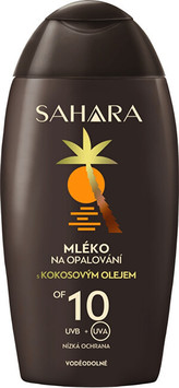Sahara Mléko na opalování s kokosovým olejem OF 10 200 ml unisex