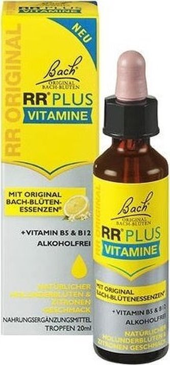Bachovy květové esence RR® Plus krizové kapky s vitamínem B5 a B12 20 ml