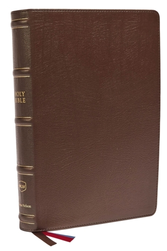 NKJV, Large Print Verse-by-Verse Reference Bible, Maclaren Series, Genuine Leather, Brown, Comfort Print NKJV, Large Print Verse-by-Verse Reference Bible, Maclaren Series, Genuine Leather, Brown, Comfort Print