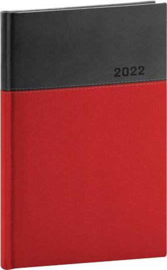 Diář 2022: Dado - červenočerný/týdenní, 15 x 21 cm