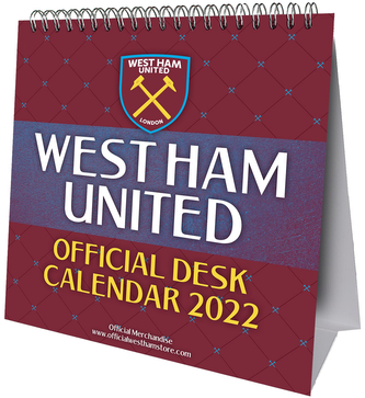 Oficiální stolní kalendář 2022: FC West Ham (16 x 17,5 cm)