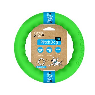 PitchDog tréninkový Kruh pro psy zelený 17cm