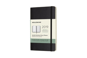 Moleskine: Plánovací zápisník 2019 měkký černý S