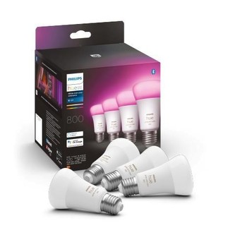 Hue Bluetooth 4x žárovka LED E27 A60 6,5W 800lm 2200-6500K RGB