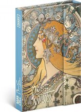 Diář 2022: Alfons Mucha - týdenní, magnetický, 11 x 16 cm (západní verze)
