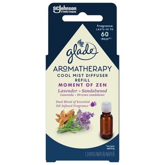 Glade Esenciální olej do aroma difuzéru Aromatherapy Cool Mist Moment of Zen 17,4 ml unisex