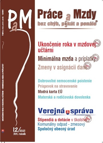 PAM 12/2021 -  Ukončenie roka v mzdovej učtárni
