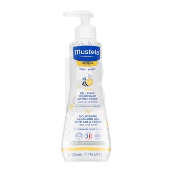 Mustela Dětský vyživující čisticí gel se včelím voskem pro suchou pokožku (Nourishing Cleansing Gel with Cold Cream) 300 ml child