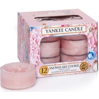 Yankee Candle Aromatické čajové svíčky Snowflake Cookie 12 x 9,8 g unisex