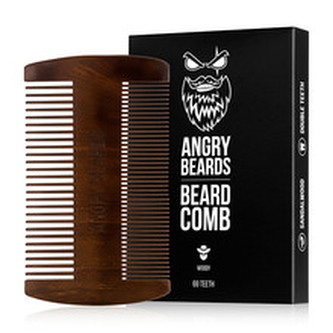 Angry Beards Dřevěný hřeben na vousy Woody (Beard Comb) man