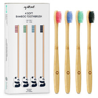 My White Secret Bambusový zubní kartáček (Bamboo Toothbrush) 4 ks unisex