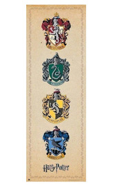 Plakát na dveře Harry Potter: Erby (53 x 158 cm) 150g