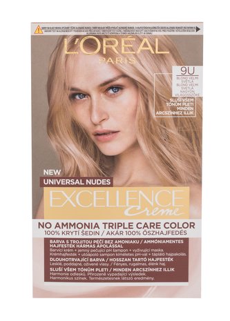 L´Oréal Paris Permanentní barva na vlasy Excellence Universal Nudes Excellence 48 ml Odstín 9U Blond velmi světlá woman