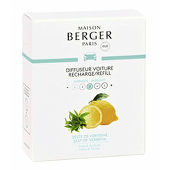 Maison Berger Paris Náhradní náplň do difuzéru do auta Kůra z Verbeny Zest of Verbena (Car Diffuser Recharge/Refill) 2 ks unisex