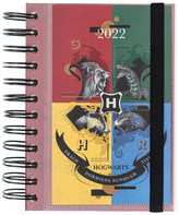 Plánovací denní diář 2022 Harry Potter: Koleje (11,4 x 16 cm)